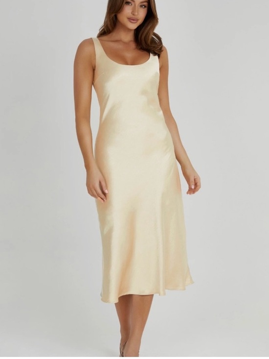 Meshki Dresses & Skirts - Meshki Champagne Midi Dress